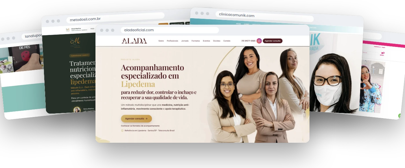 Cinco sites profissionais criados pela GlobalMax